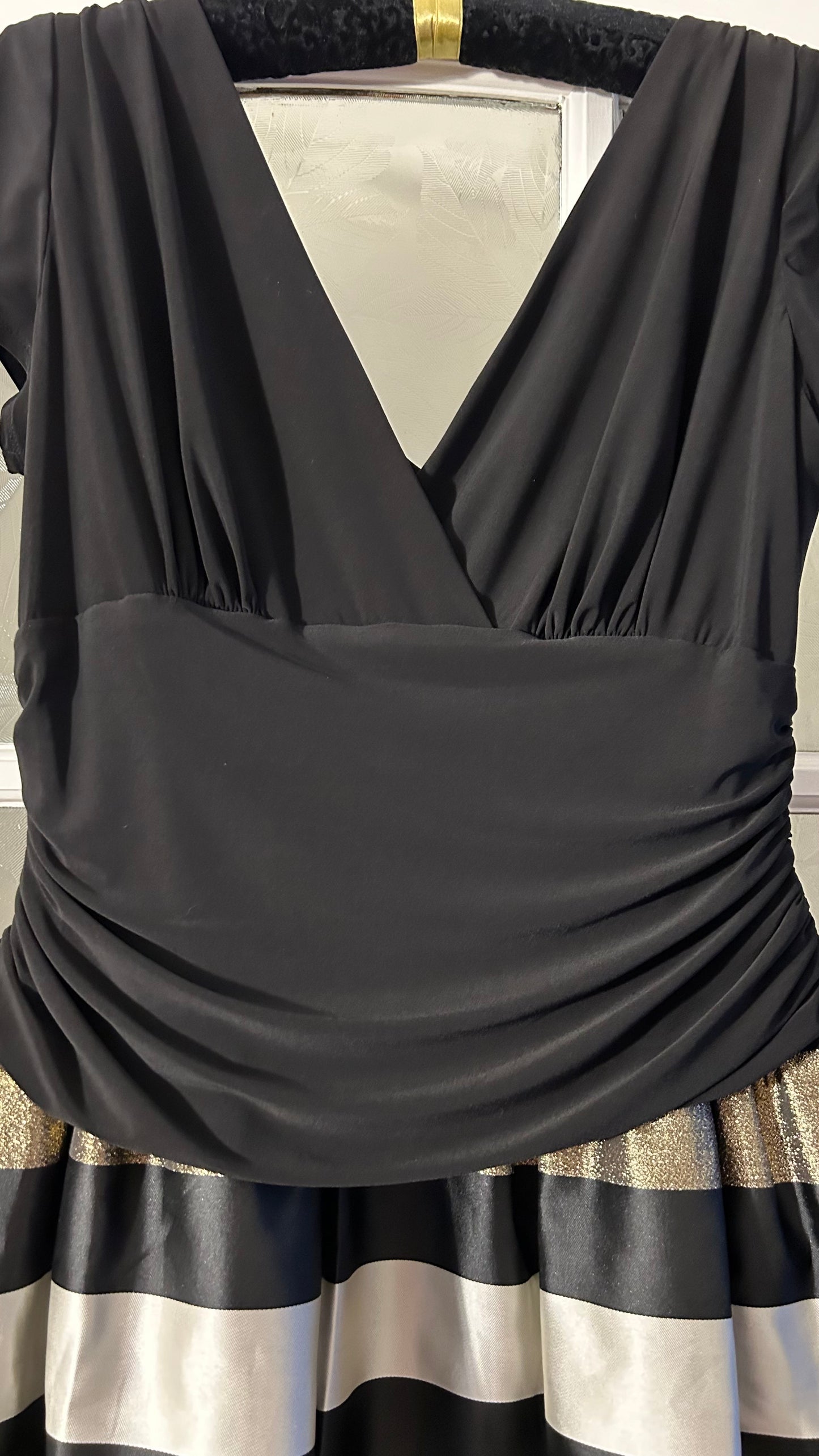 SNLY Occasion Dress Black/Gold 16