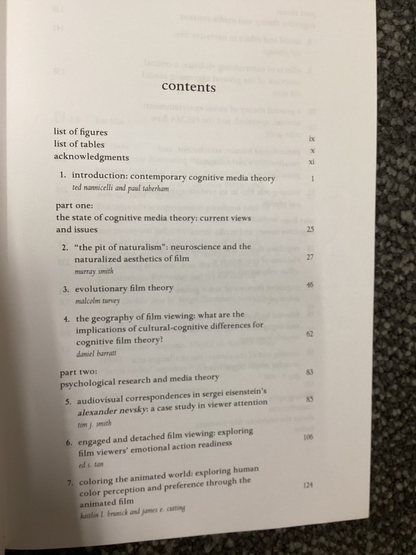 Cognitive Media Theory (AFI Film Readers) - Edited by Ted Nannicelli and Paul Taberham