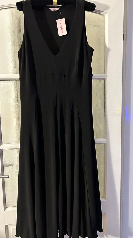 Simply Be Black Maxi Dress BNWT 20