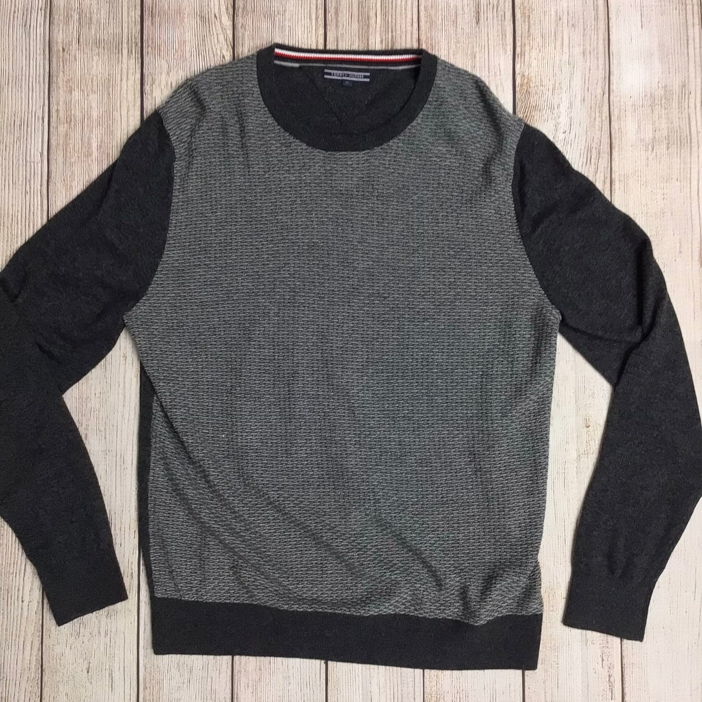 Tommy Hilfiger Grey Jumper Cotton Blend Size XL