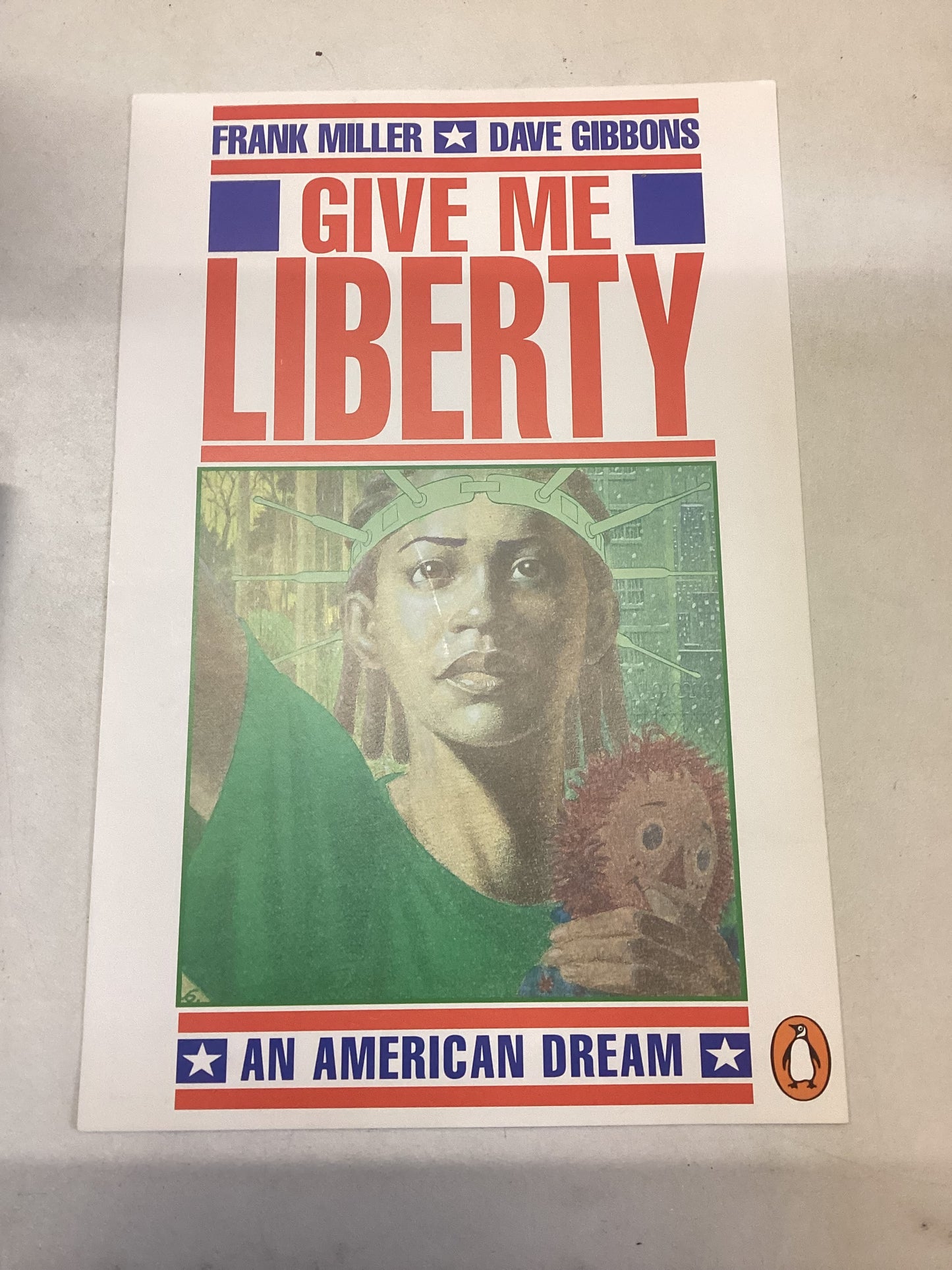 Give Me LIberty An American Dream Frank Miller Dave Gibbons Postcard Signed