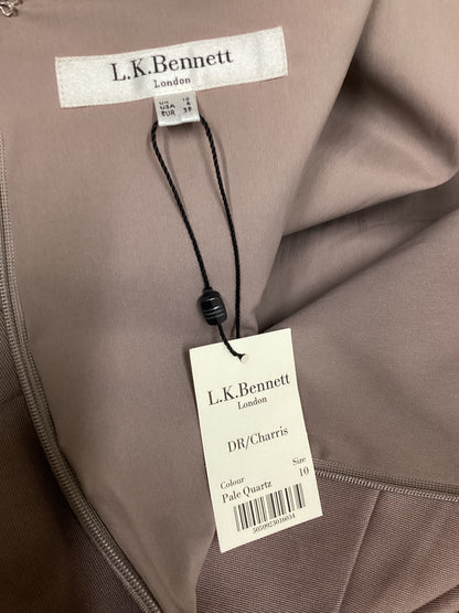 BNWT L. K. Bennett Cotton and Silk Pale Quartz Dress Size 10