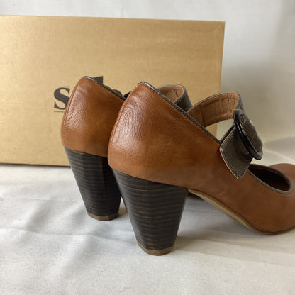 Kurt Geiger Solea Tan Leather Court Heels Size EU37 (UK 4)