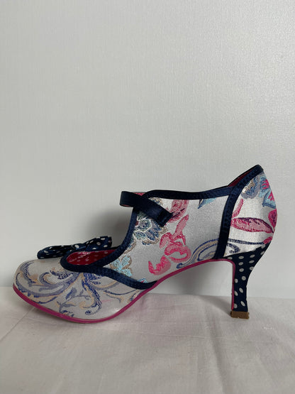 Joe Browns Multi Floral Heels and Bag Set Size 6