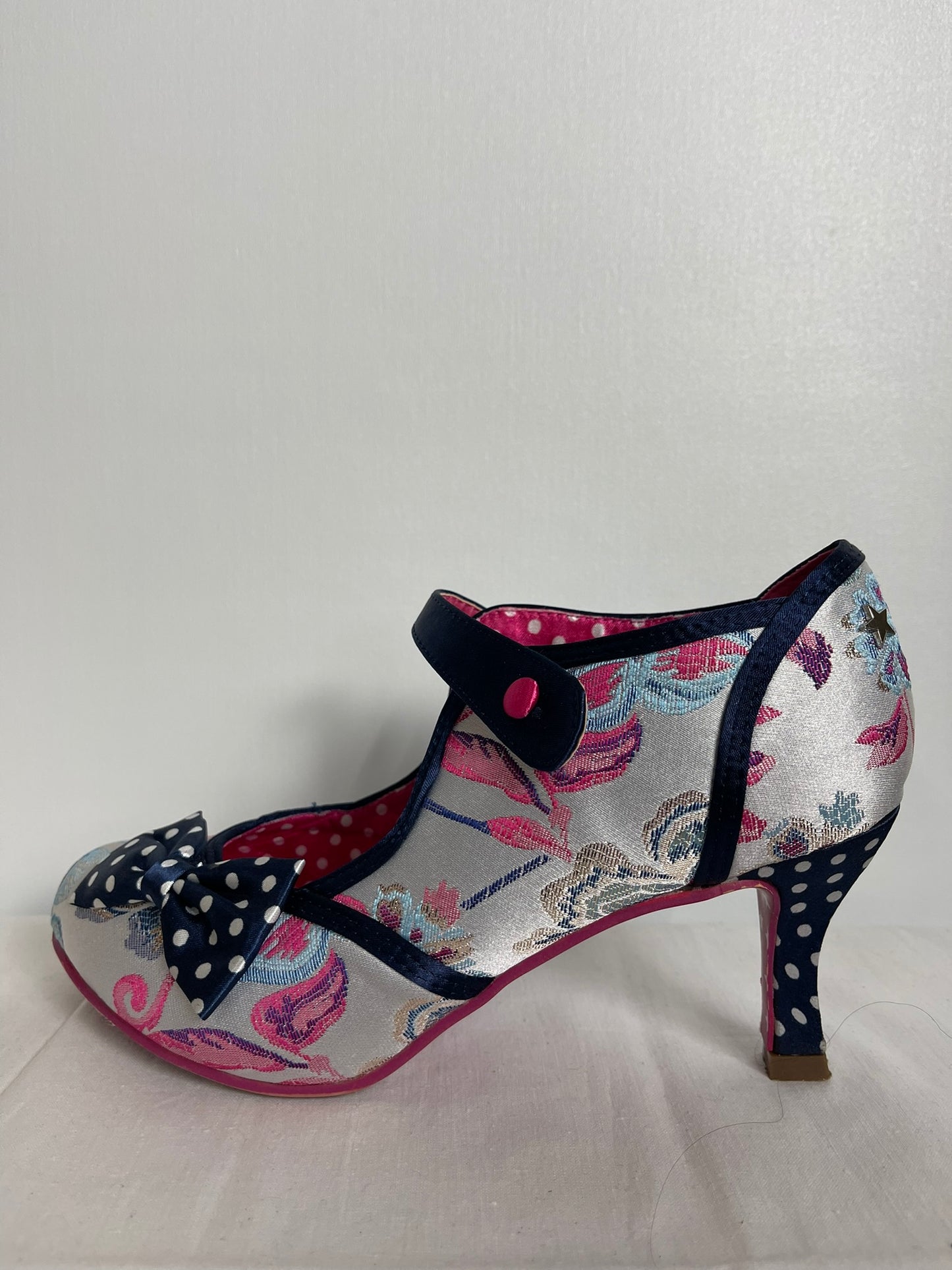 Joe Browns Multi Floral Heels and Bag Set Size 6