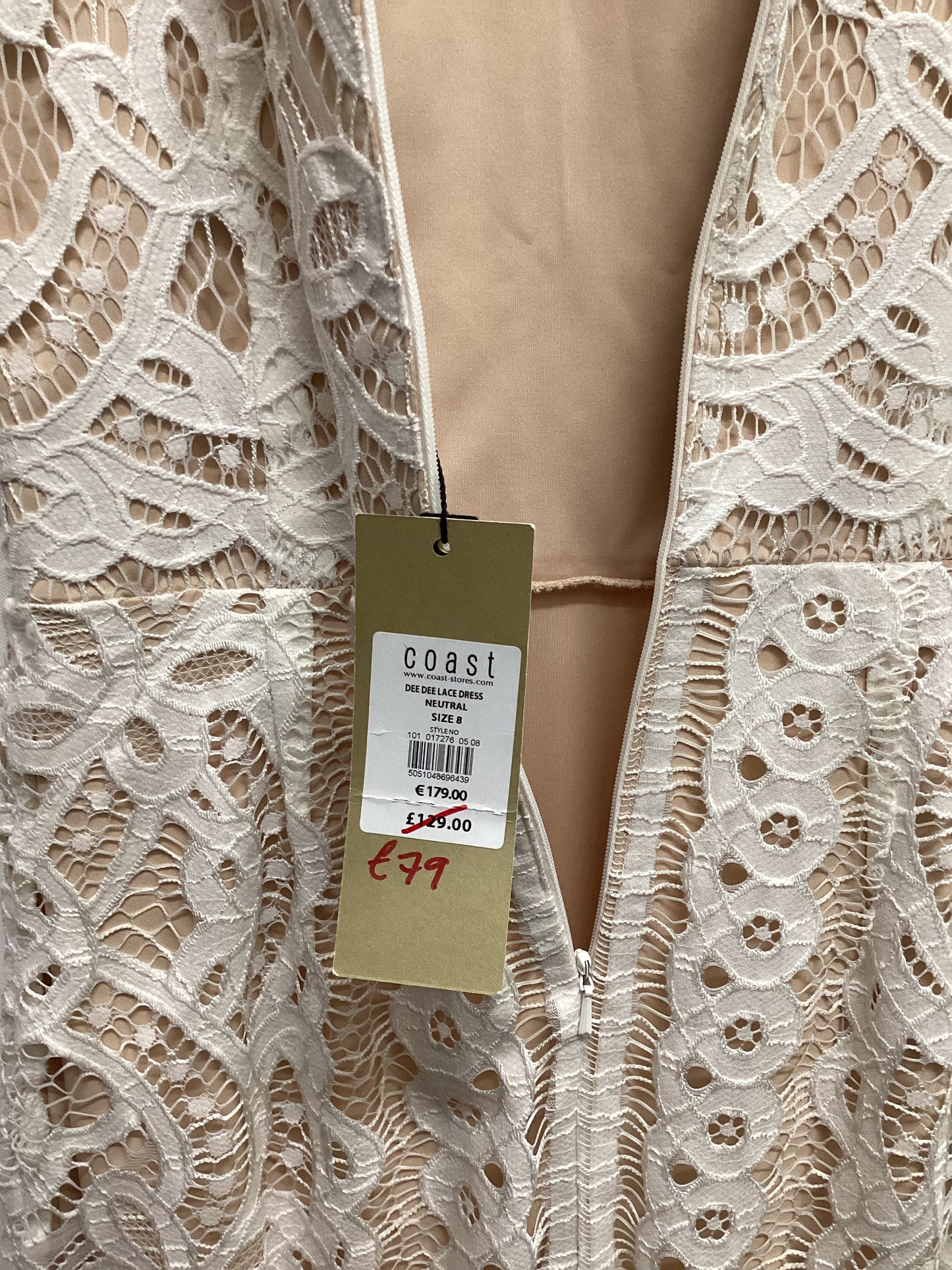 BNWT Coast Dee Dee White Lace Dress Size 8