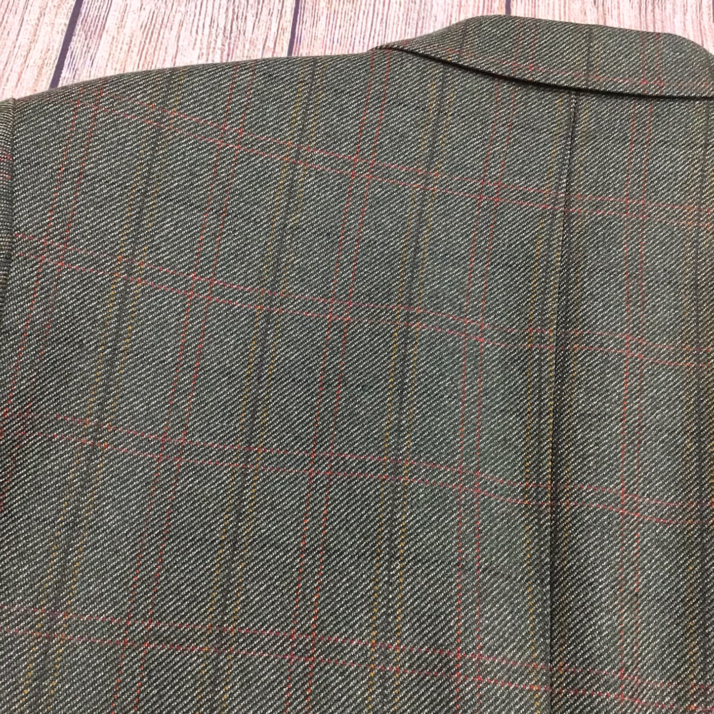 Aitken & Niven Scottish Cheviot Wool Green Blazer Jacket Size Ch 44" (approx)