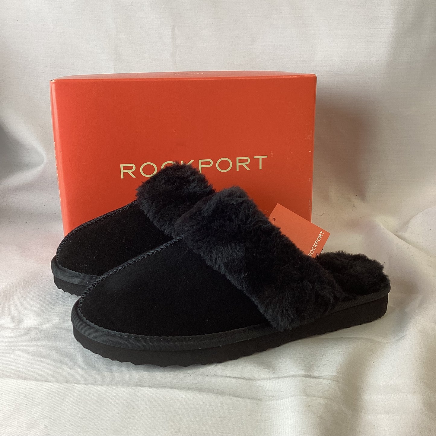 BNIB Rockport Black Mule Slippers Size 5