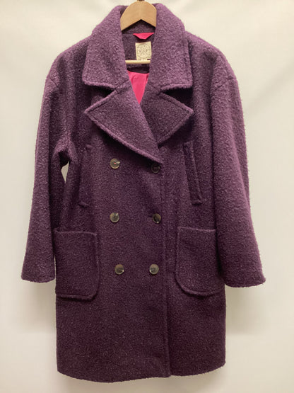 White Stuff Dark Plum Winter Coat Size 14