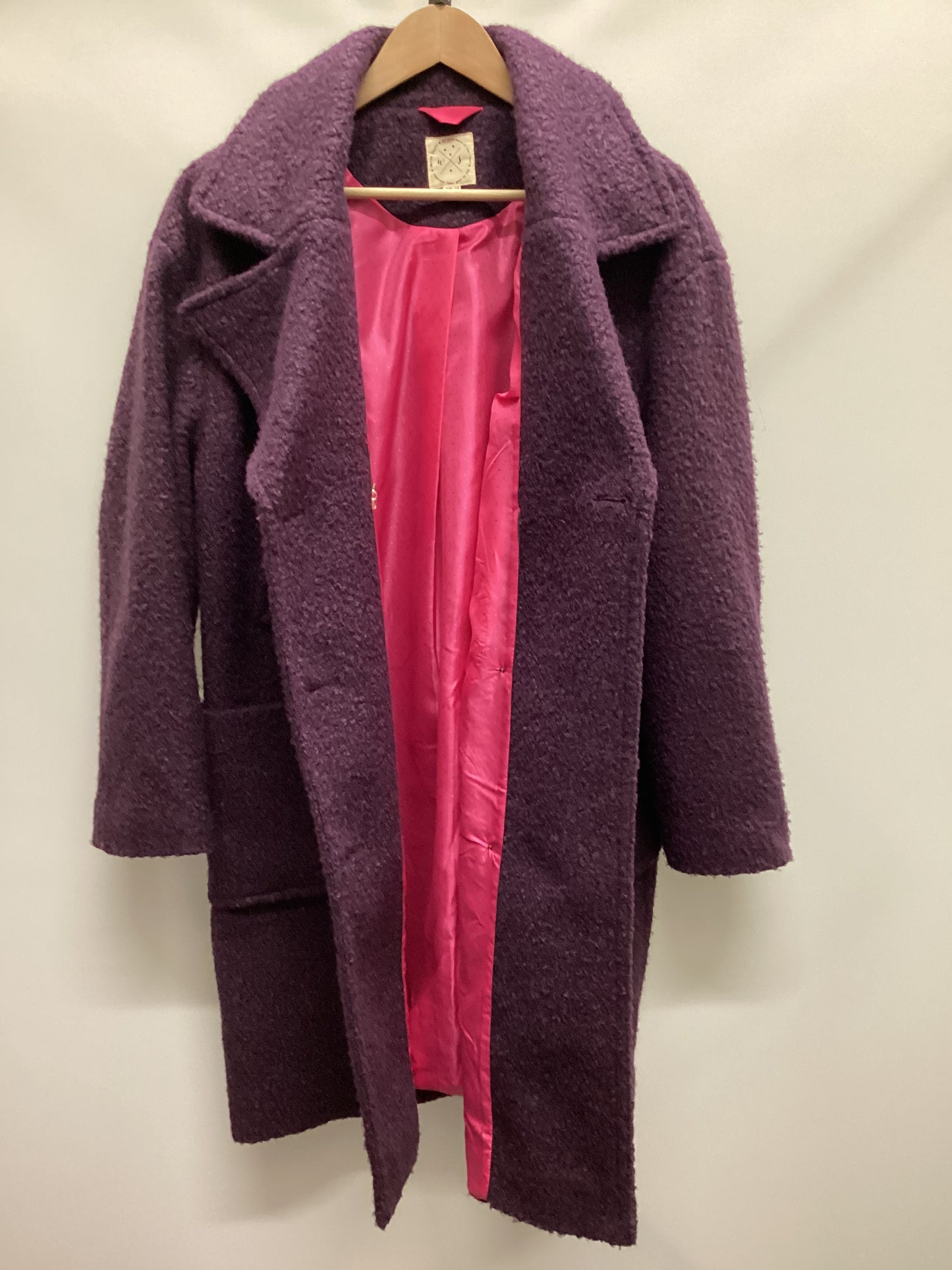 White Stuff Dark Plum Winter Coat Size 14