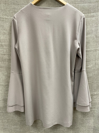 D. Exterior Mushroom Beige Taupe Tunic Top Size 42 UK 14