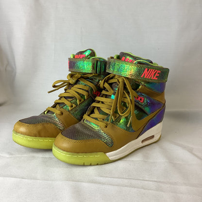 Nike Revolution Sky Hi World Cup Iridescent Yellow Trainers Size 5