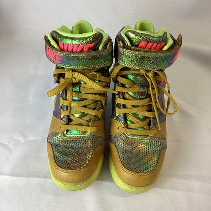 Nike Revolution Sky Hi World Cup Iridescent Yellow Trainers Size 5