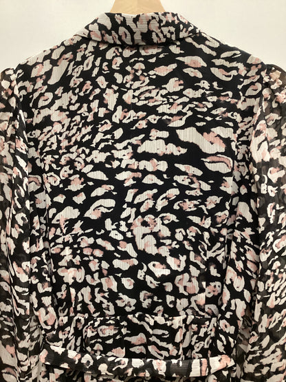 Phase Eight Pink Leopard Print Dress Size 10