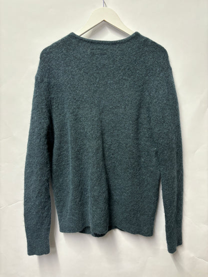 Allsaints Teal Alpaca Style Cardigan L