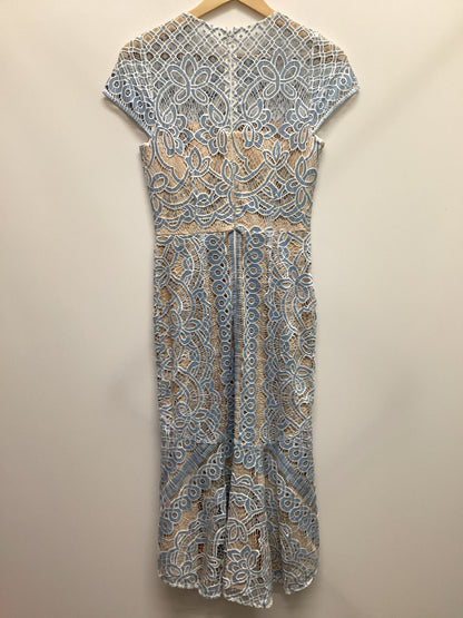 Coast Dee Dee Blue Lace Dress Size 8