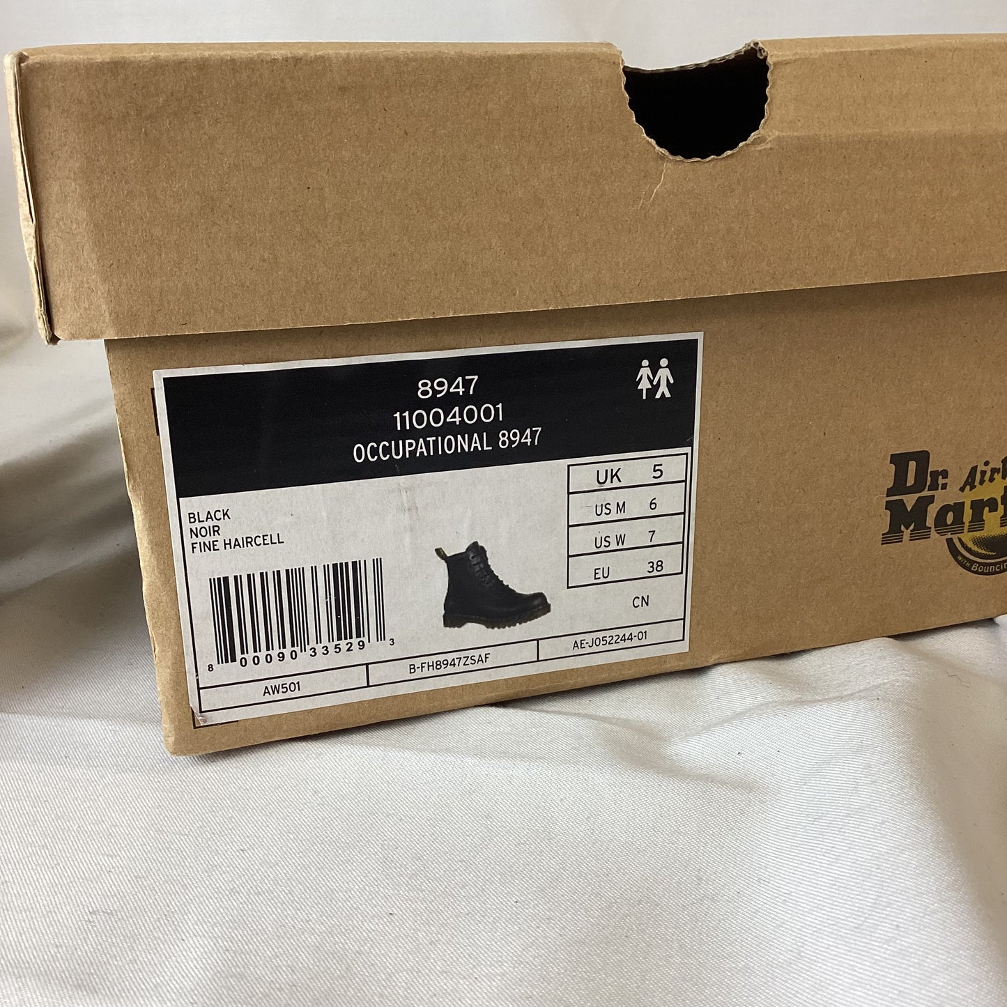 BNIB Dr Martens Black Industrial Boots Size 5