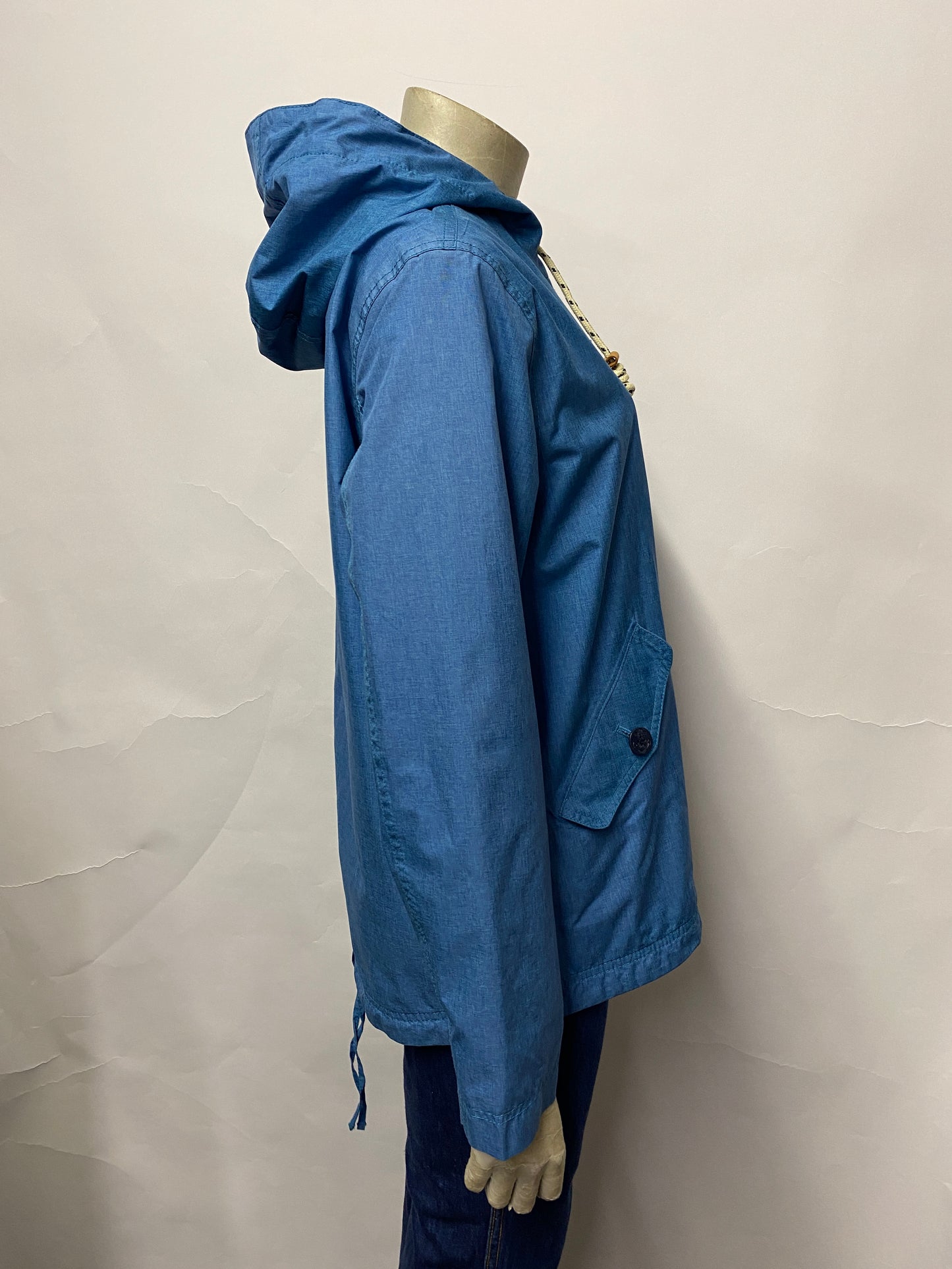 Seasalt Blue Hooded Rain Jacket 10