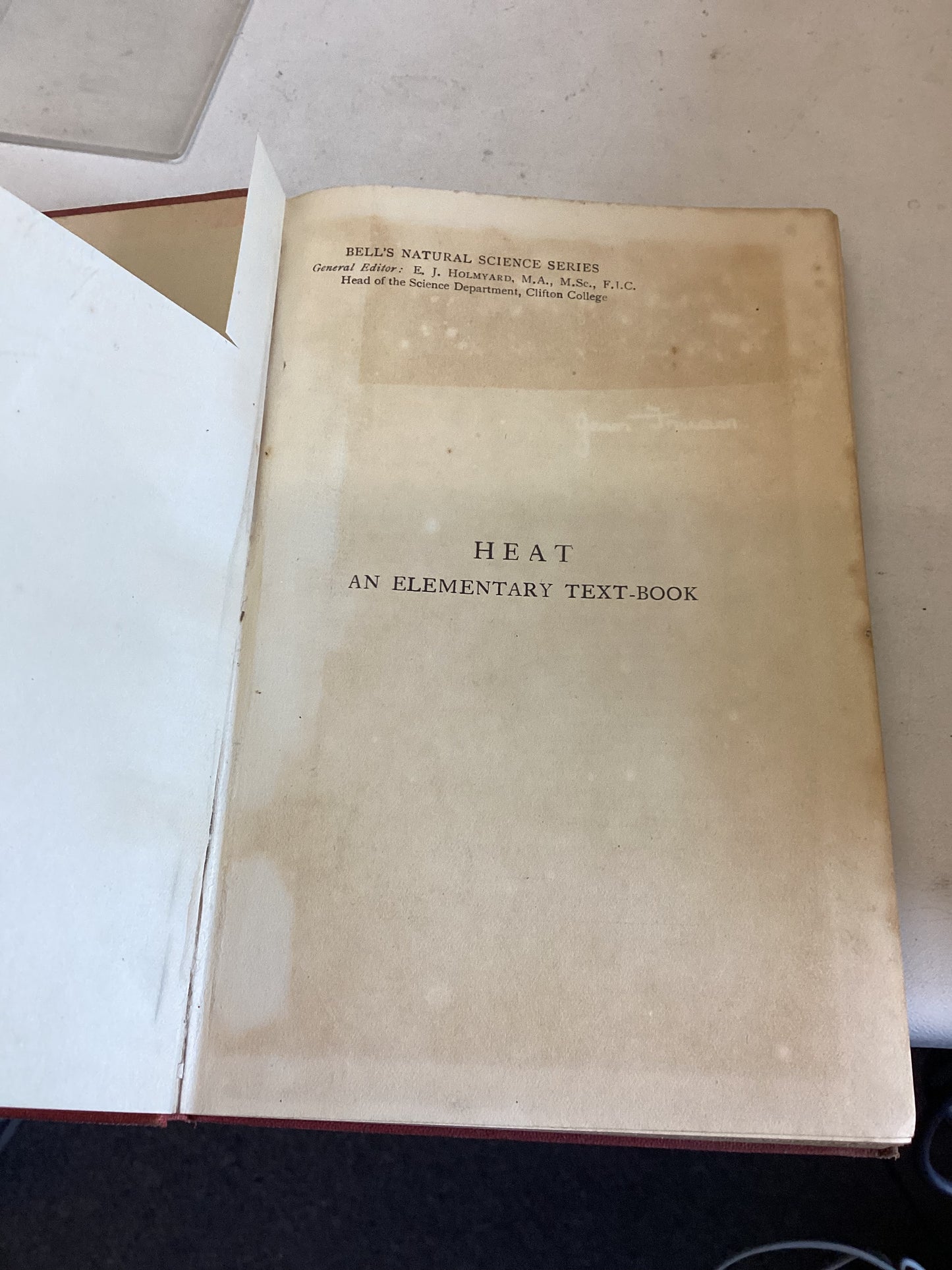 Heat An Elementary Text Book Ivor B Hart