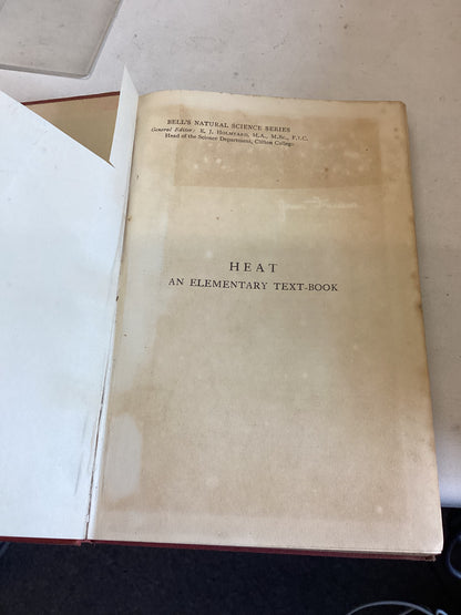 Heat An Elementary Text Book Ivor B Hart
