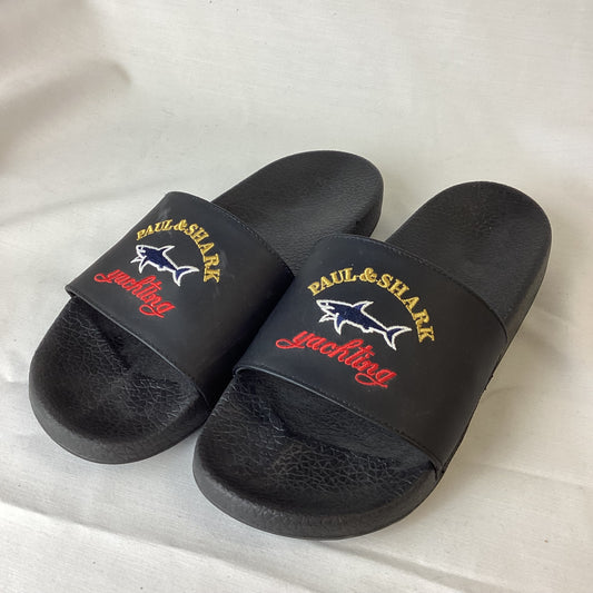 Paul And Shark Black Sliders Sandals Size M (7-8 UK approx.)