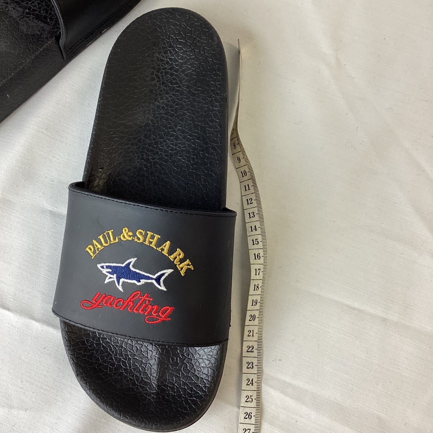 Paul And Shark Black Sliders Sandals Size M (7-8 UK approx.)