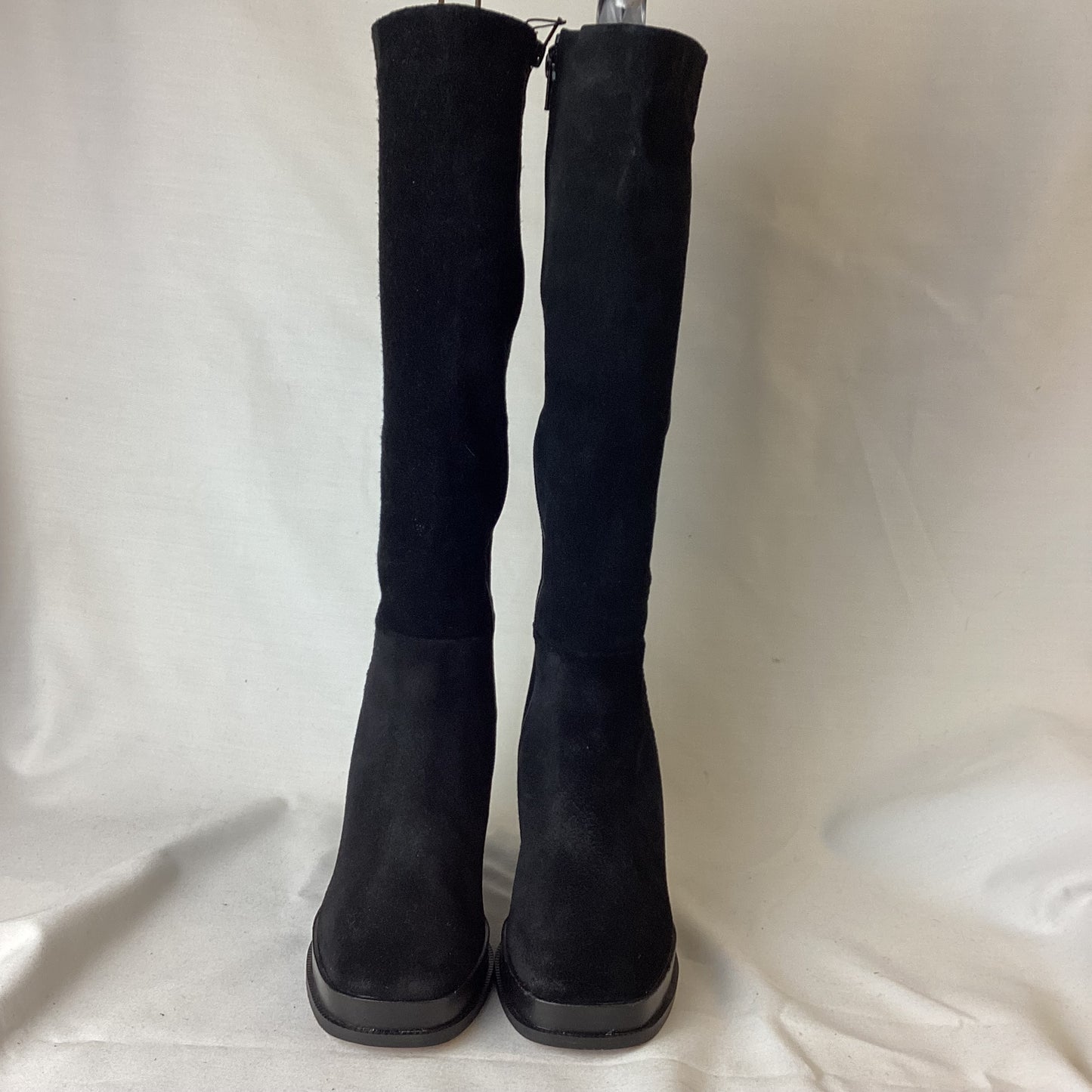 Schuh Black Suede Knee High Boots Size 4