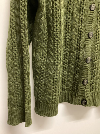 Brora 100% Cashmere Made in Scotland Green Knit Size 16-18
