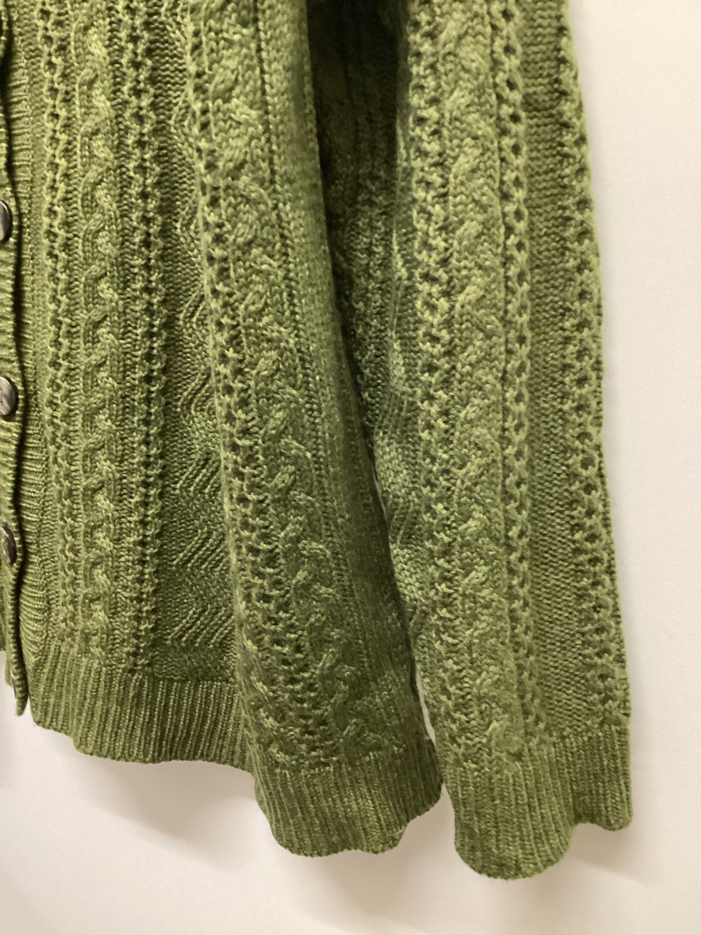 Brora 100% Cashmere Made in Scotland Green Knit Size 16-18