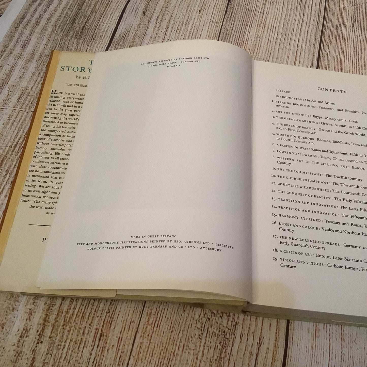 The Story of Art with 370 Illustrations by E.H. Gombrich (1962)