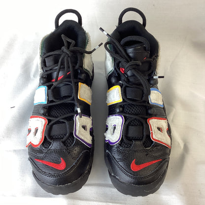 Nike Air More Uptempo Basketball Black Fleece Trainers Size 4.5