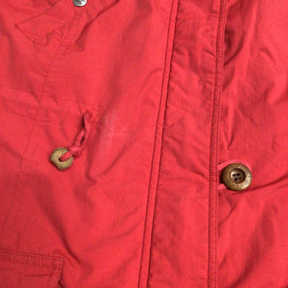 Vintage Puffa Red Hooded Jacket Size L