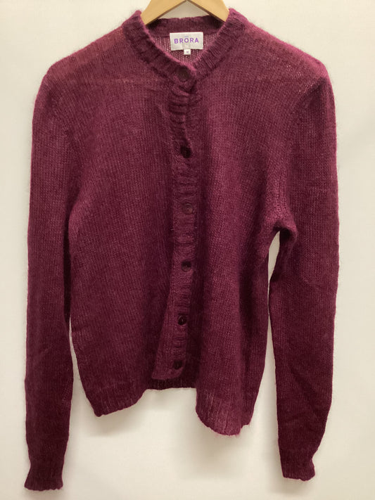 Brora Superkid Mohair and Wool Blend Berry Knit Size 16