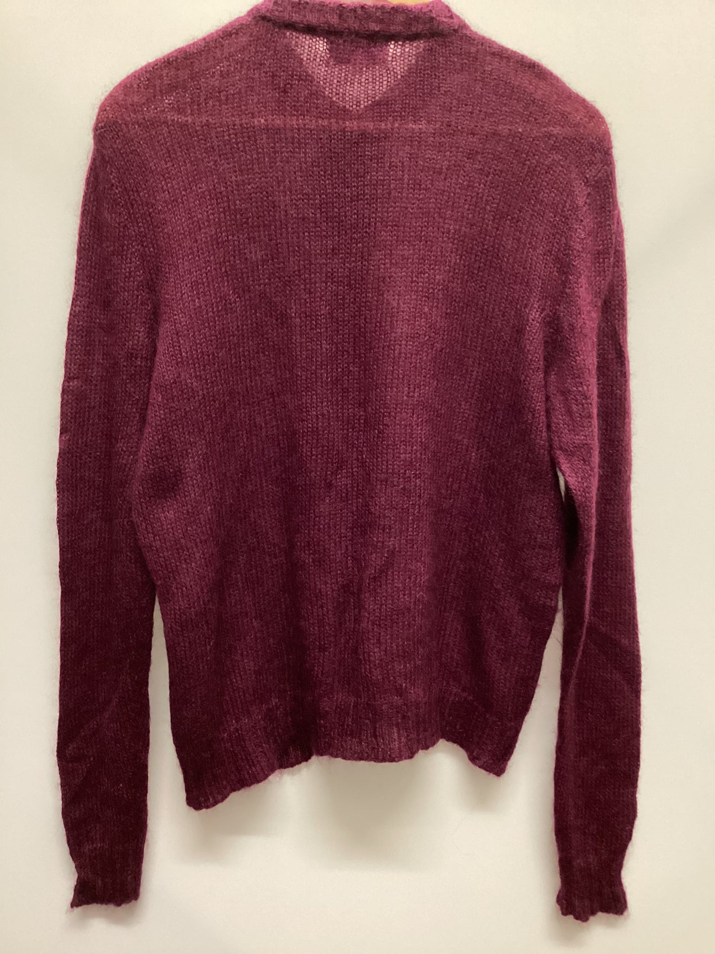 Brora Superkid Mohair and Wool Blend Berry Knit Size 16