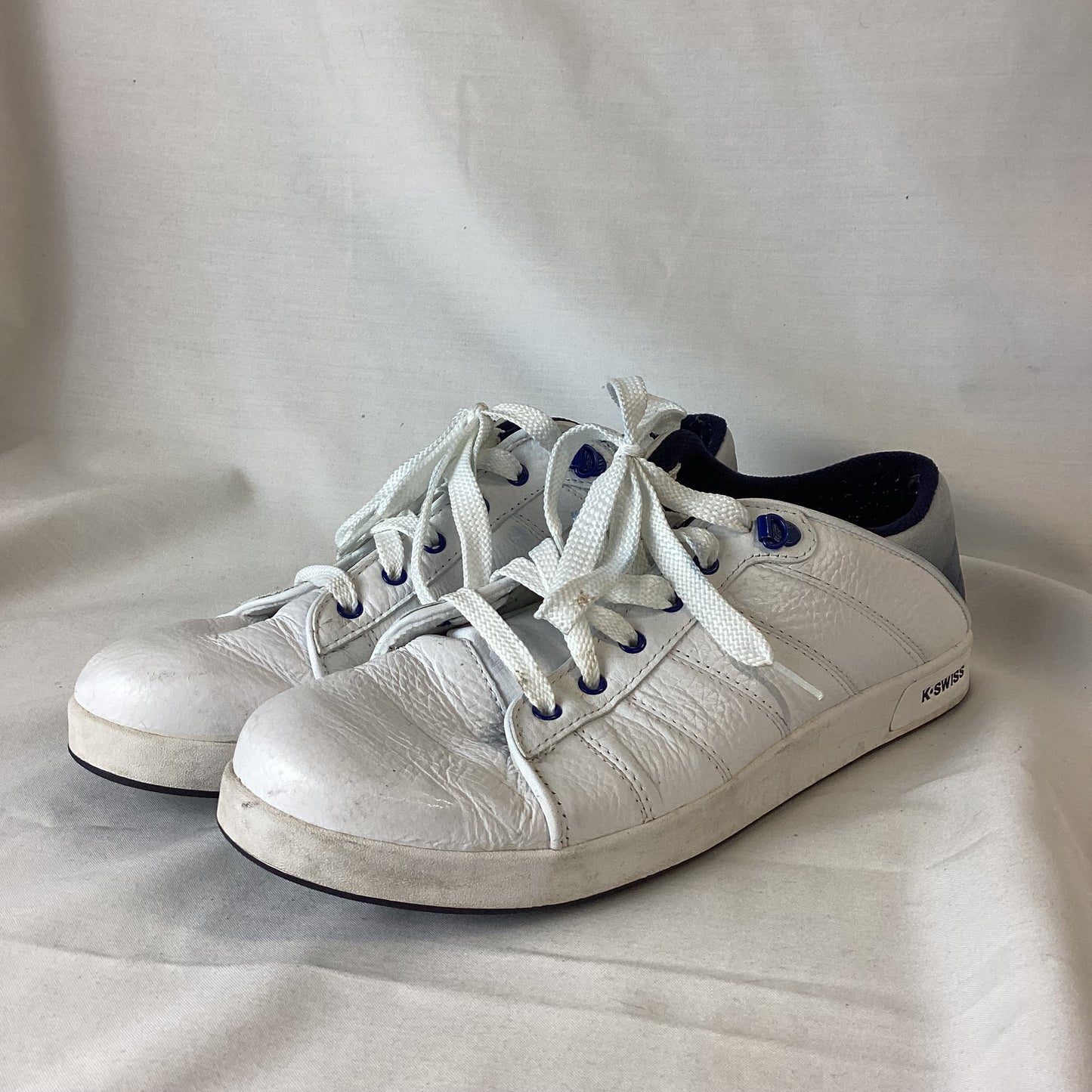 Kswiss White Leather Trainers Size UK 11