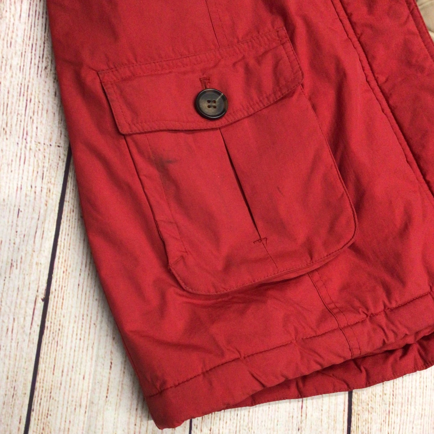 Vintage Puffa Red Hooded Jacket Size L