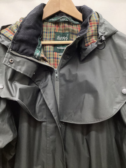 Jack Murphy Malvern Long Raincoat Green Size 18