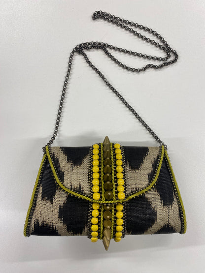 Bea Valdes Studded Woven Bag with Chain