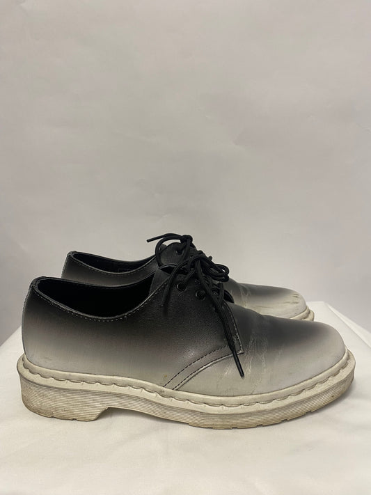 Dr Martens Black and White Fade Out Ombre Lace Up Brogue 7