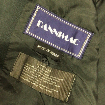 Vintage Dannimac Dark Green/Black Double Breasted Trench Coat w/Belt Size Ch 44" (approx.)