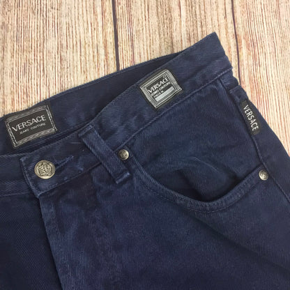 Versace Dark Blue Jeans Couture 100% Cotton Size W30"