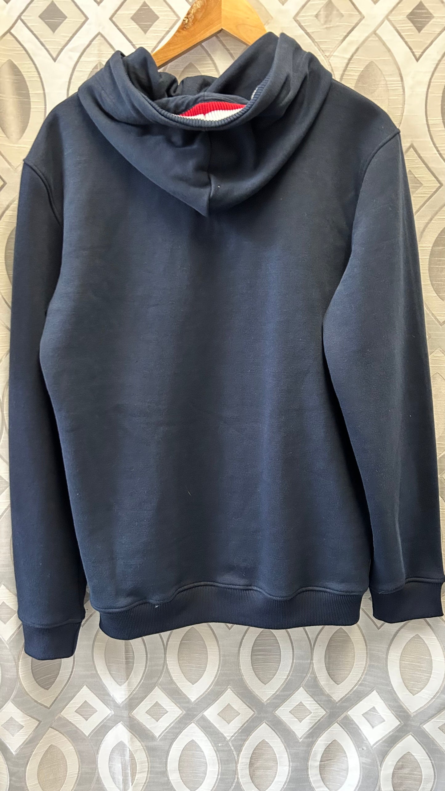 Next Mens Hoodie Large BNWT, Navy, Red, White