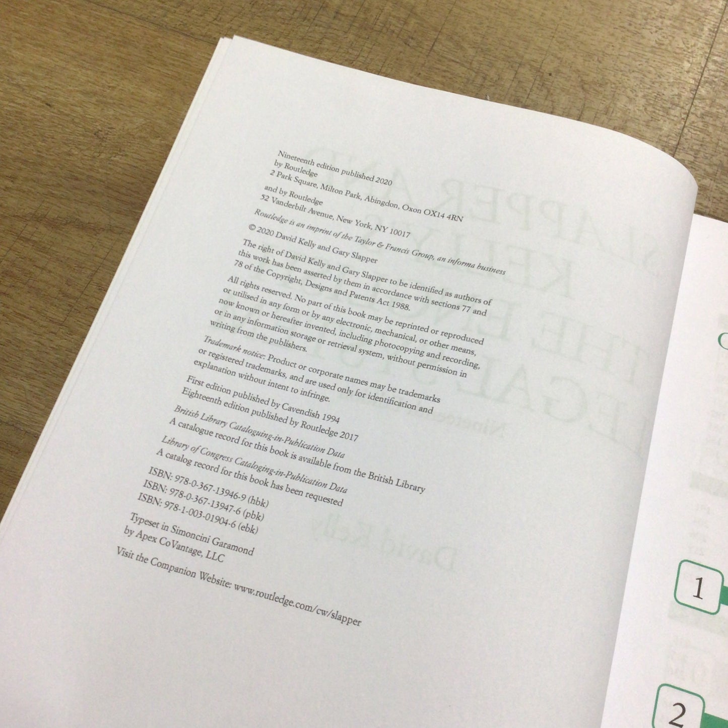 Slapper & Kelly’s The English Legal System, 19th Ed. by David Kelly (2020, Hardback)