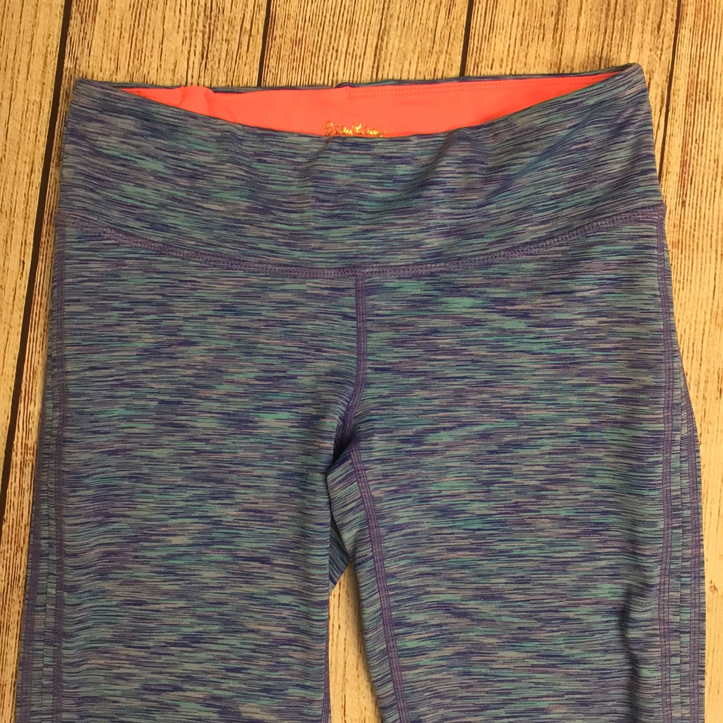 Lilly Pulitzer Blue Luxletic Cropped Leggings Size S