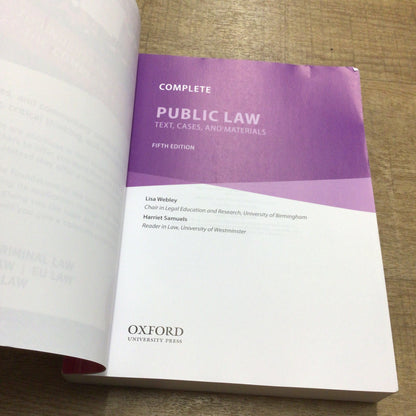 Complete Public Law: Text, Cases & Materials, 5th Edition (2021)