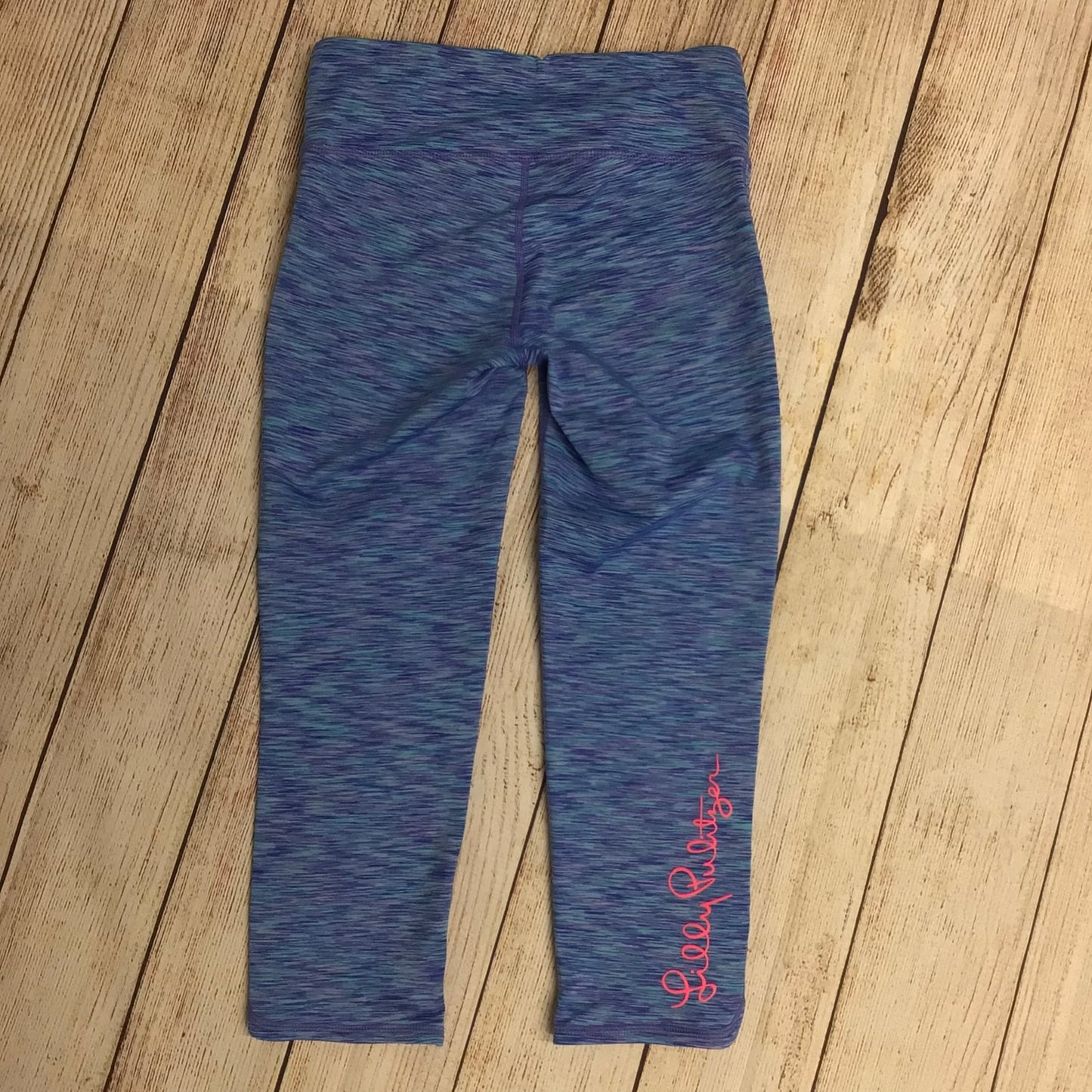 Lilly Pulitzer Blue Luxletic Cropped Leggings Size S