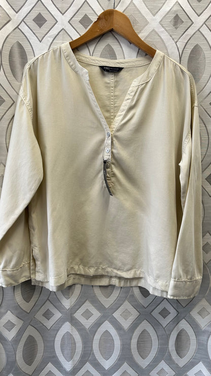 M&S cream shirt, 10 , BNWT