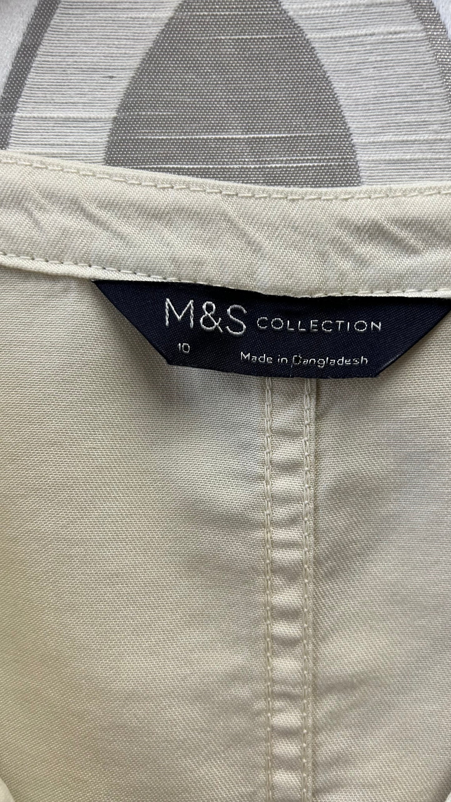 M&S cream shirt, 10 , BNWT