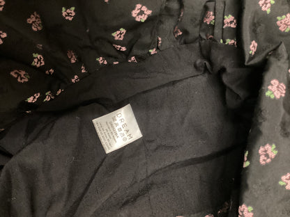 Dream Sister Jane Black Pink Floral Dress Size XS