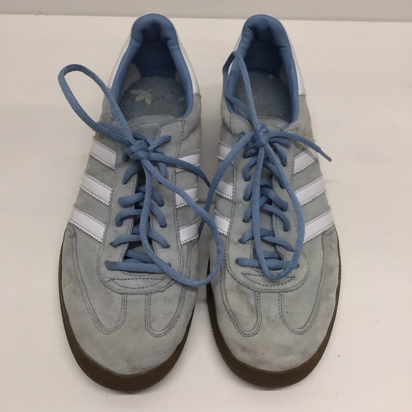 Adidas Handball Spezial Light Blue & White Trainers Size 10 UK